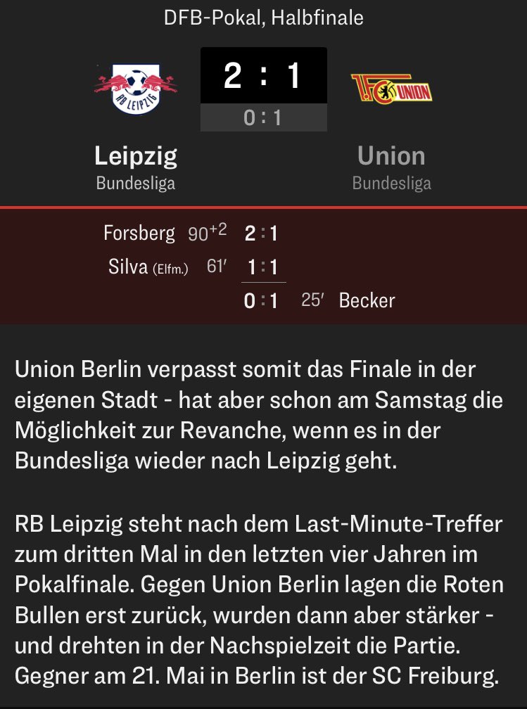 ich hoffe freiburg fickt leipzig im finale so hart in den arsch