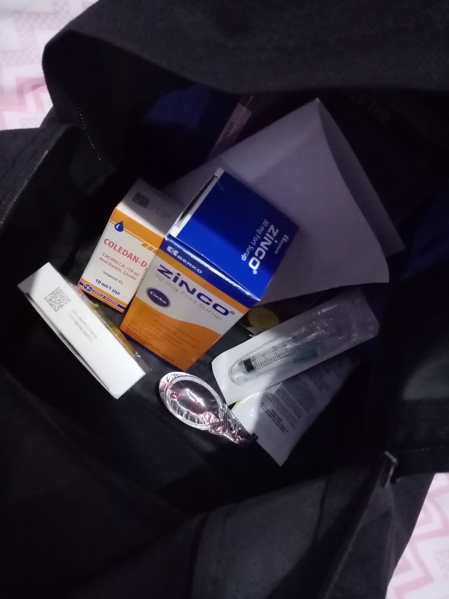 Okul çantamı hazırladım