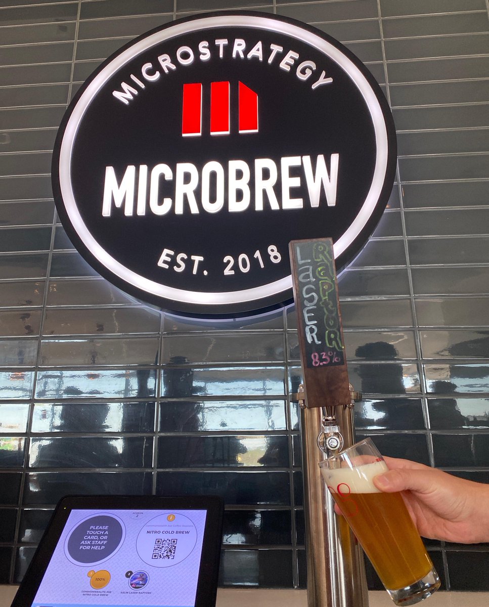 MicroStrategy's tweet photo. Microbrews + MicroStrategy = perfect pairing
5 hours later and we’re still crushing it at #MSTROfficeDay
#MicroStrategists #WeAreMicroStrategy #IntelligenceEverywhere https://t.co/NwbzaKmIUa