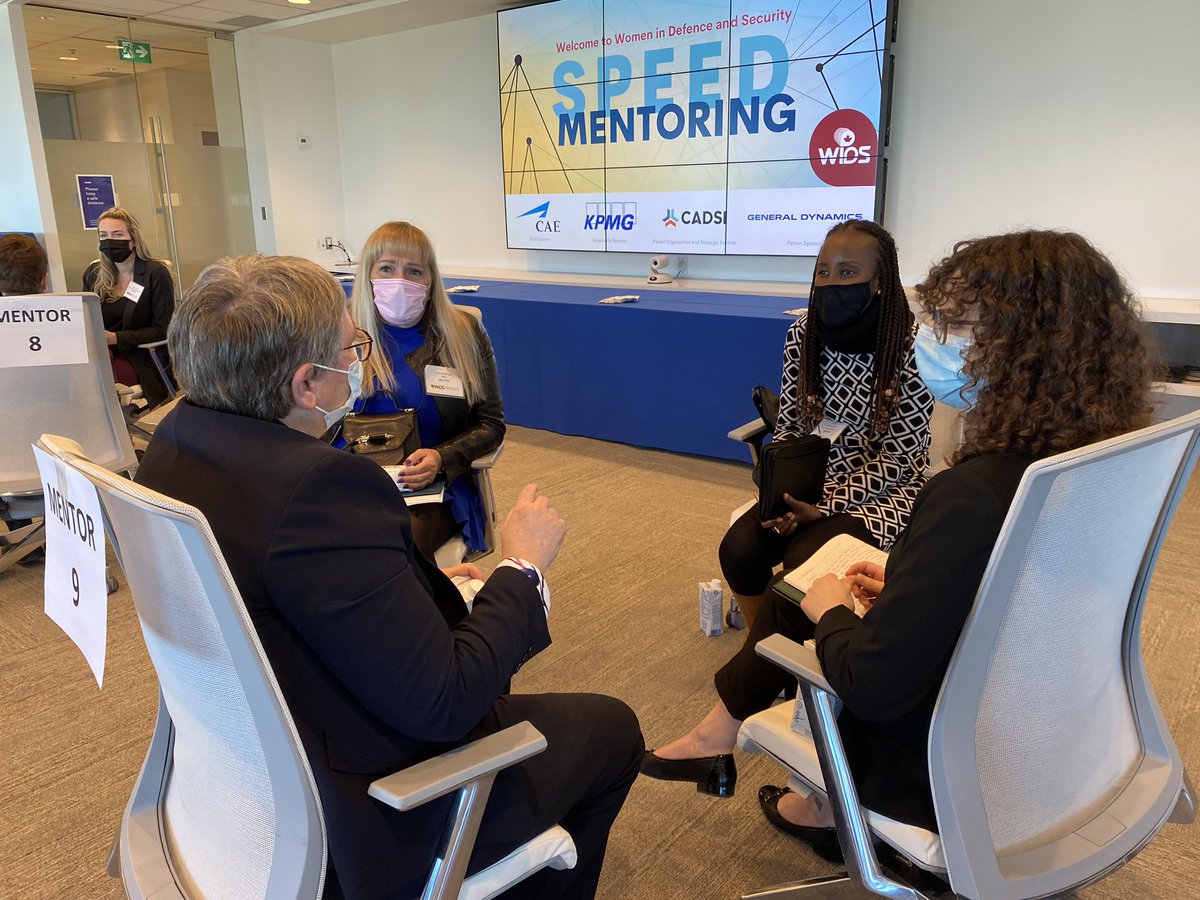 WiDS_Canada's tweet photo. Absolutely fantastic to see our community come together in person again to engage in lively and insightful #mentoring sessions.
Thanks to our gold sponsor @CAE_Inc and hospitality sponsor @KPMG for supporting us in #CreatingConnections and #DevelopingTalent. https://t.co/1453qLWoII