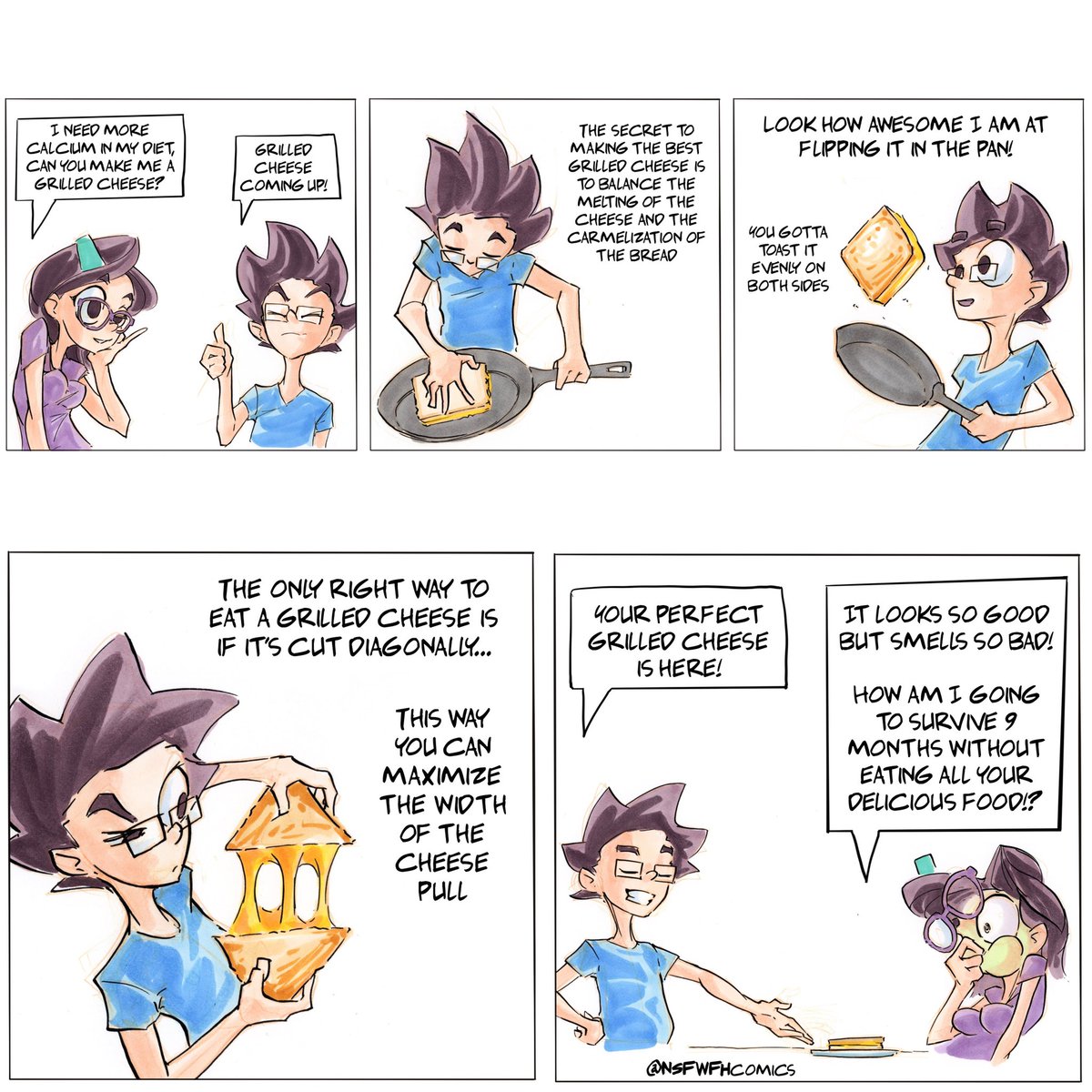 FarmToTableguy's tweet photo. I got #grilledcheese banned from the house

#NSFWFH #webcomic https://t.co/xAH361Tl08