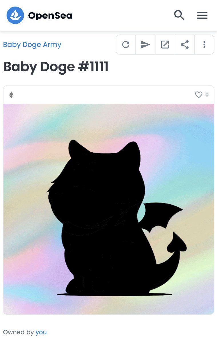 benginahmad's tweet photo. I just minted my @BabyDogeNFTs from @babydoge as I was on the whitelist!
Now I am waiting for the reveal of my dog once the public minting is over.
I am optimistic about this project and its community.
#NFT #BabyDoge #SaveDoges #metaverse https://t.co/CjX2hHgL00