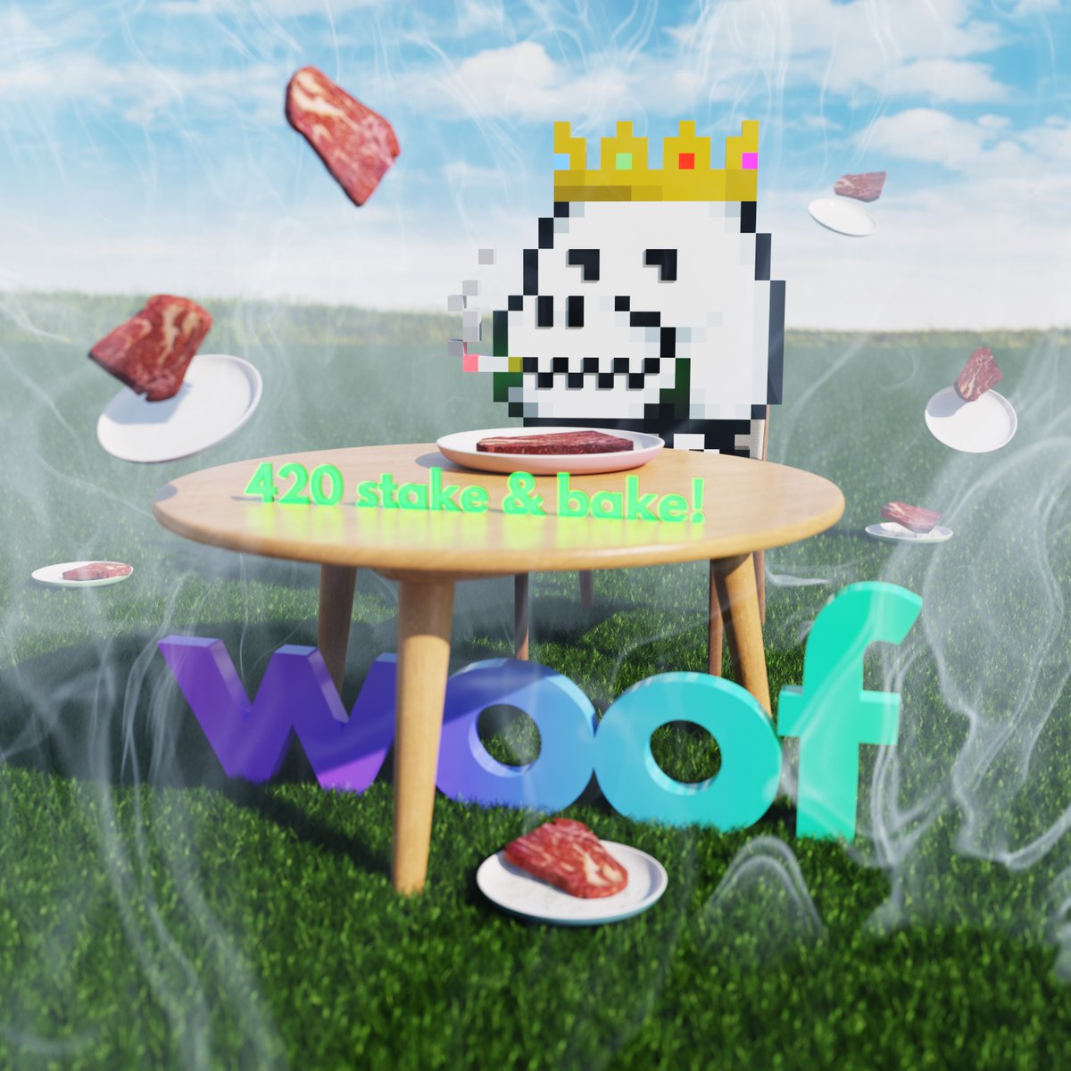 WoofSolana's tweet photo. @WoofersNFT STAKING IS LIVE NOW. STAKE HERE: https://t.co/LJjM1djXFH or visit WOOF discord for more information. @WoofDao building 🤝 WOOF! We Own Our Future! https://t.co/1GSXhp1DJy