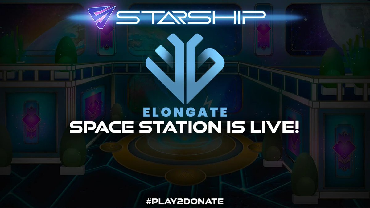 DeployStarShip's tweet photo. The @elongateog Space Station is Now Live!
Heads up, revenue in the ELONGATE space station goes back to charity, so load up your ships, and #Play2Donate!
Play the StarShip #NFTGame Now: https://t.co/vR8Cn5IQsU
#DeployStarShip #ELONGATE #PlayToDonate #PlayToEarnGame https://t.co/sJRZCKfEH5
