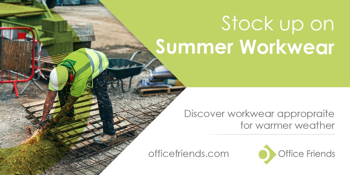 OfficeFriends's tweet photo. As spring comes to a close and #summer approaches, it's time to get #workwear appropriate for hot weather for your staff 
->https://t.co/RwmZkFtnPY https://t.co/rM9LEfWwaN