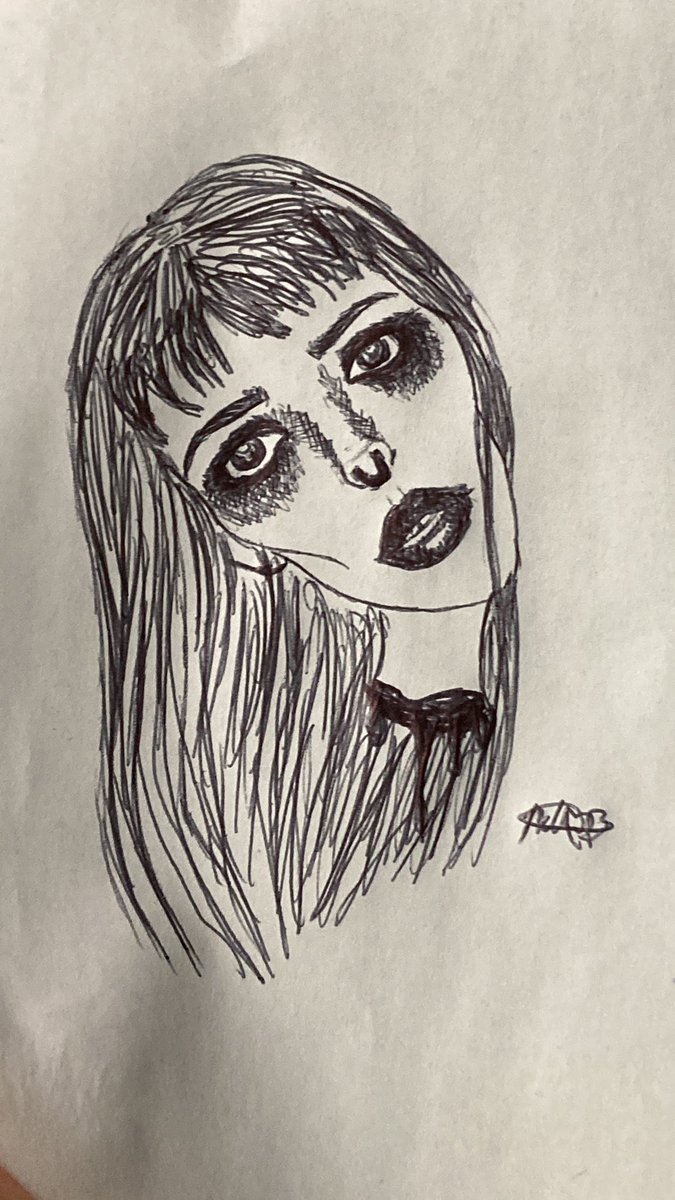 atomicalleycat's tweet photo. @planttdaddii I don’t have recent art cause I’ve been super busy with other things but here’s a lil drawing I did in my hotel room. :) https://t.co/Vqw0EFwkOq