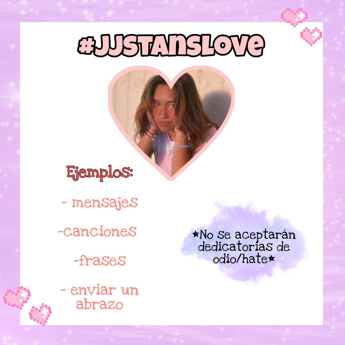 jimenacore's tweet photo. Este sábado 23 se hará el #jjstanslove,consiste en que puedan enviar algún mensaje para una mutual y lo subiremos por aquí de forma anon o como desees, estas dedicatorias irán acompañadas de las fotos core que suelo subir por aquí,den rt para poder llegar a más gente por favor.☀️ https://t.co/9R28M0Uzaj