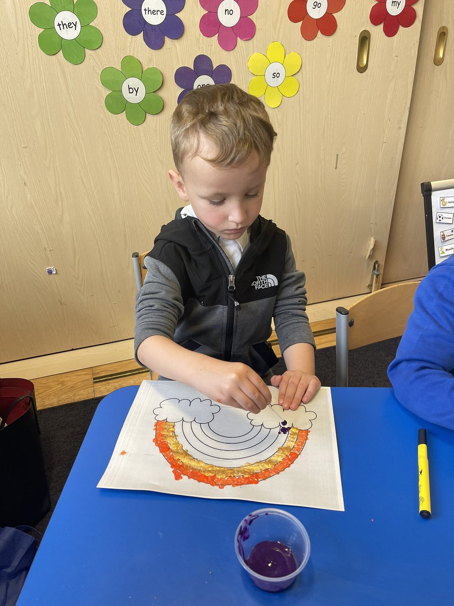 MissMachray's tweet image. Primary 1 were looking at the artwork of George Seurat today and then had a go at using his style of dot painting to create their own piece of art 🎨🖌 @HaghillTeam