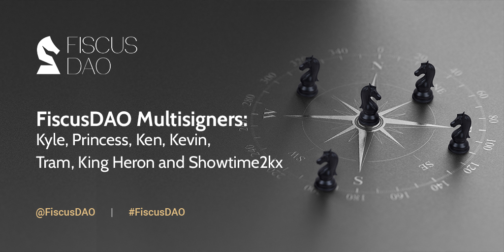 FiscusDAO's tweet image. We will introduce all #FiscusDAO multisigners separately, but in case you are curious, they are: Kyle, @waywayaco (Princess), Ken, Kevin, Tram, King Heron and @Showtime2kx. Head to Discord to learn more about the #multisign process! discord.gg/fiscusdao!