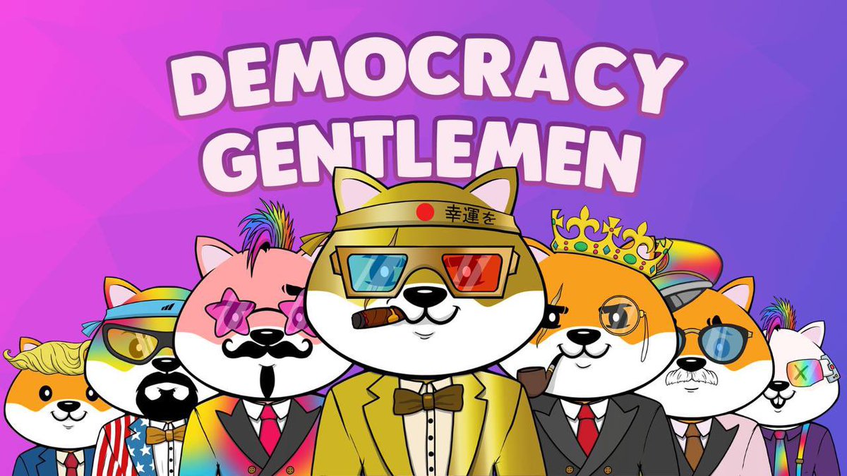 DemocracyEth's tweet photo. Here they are!

Please welcome the Democracy Gentlemen. The first inhabitants of Democracy Land.

It is now possible to mint DG NFTs on our website. Mint is free for all holders.

https://t.co/h8KvFJ2TTd https://t.co/bePCFhtqG7
