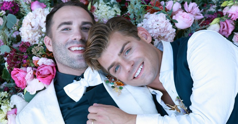 instinctmag's tweet photo. Saying 'I Do,' Married Life, and Providing a Safe Space for LGBTQ People https://t.co/T4tcXbDflO #Entertainment #AGayintheLife #BlakeKnight #GarrettClayton #Husbands https://t.co/qrGCZrXtmU