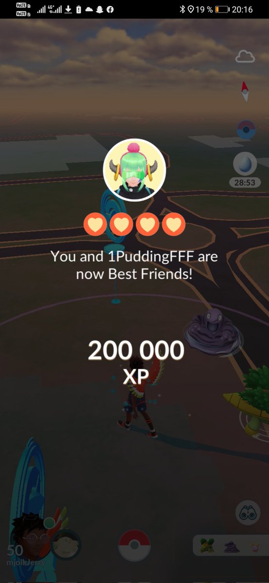 MjolkJ's tweet photo. Thanks for becoming my #400 Bestfriend @1PuddingFFF
#PokemonGO
#PokemonGOfriends
#PokemonGoRaid https://t.co/YrRyLusvrQ