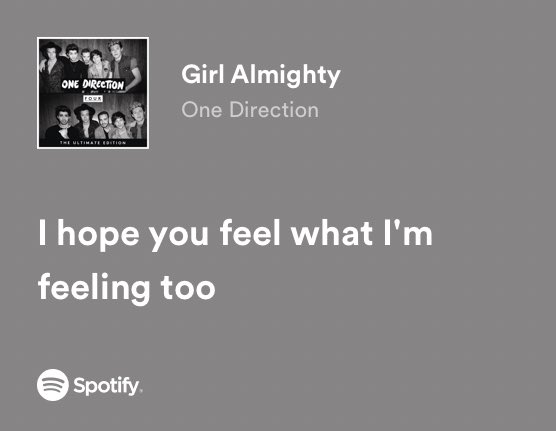 relatable iconic lyrics on X: one direction / girl almighty https