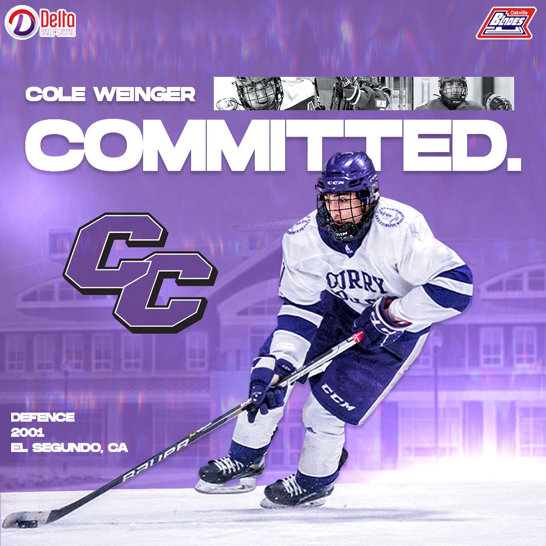 🚨 COMMITTMENT ALERT 🚨

We are pleased to announce that Blades OA defenceman Cole Weinger (<a href="/ColeWeinger/">Cole Weinger</a>) has committed to <a href="/curryhockey/">Thomas Da Costa</a> for the 22-23 season!

Congrats Wingnut, we can’t wait to see you kill it at the next level! 

#GoBladesGo | #AlwaysABlade
