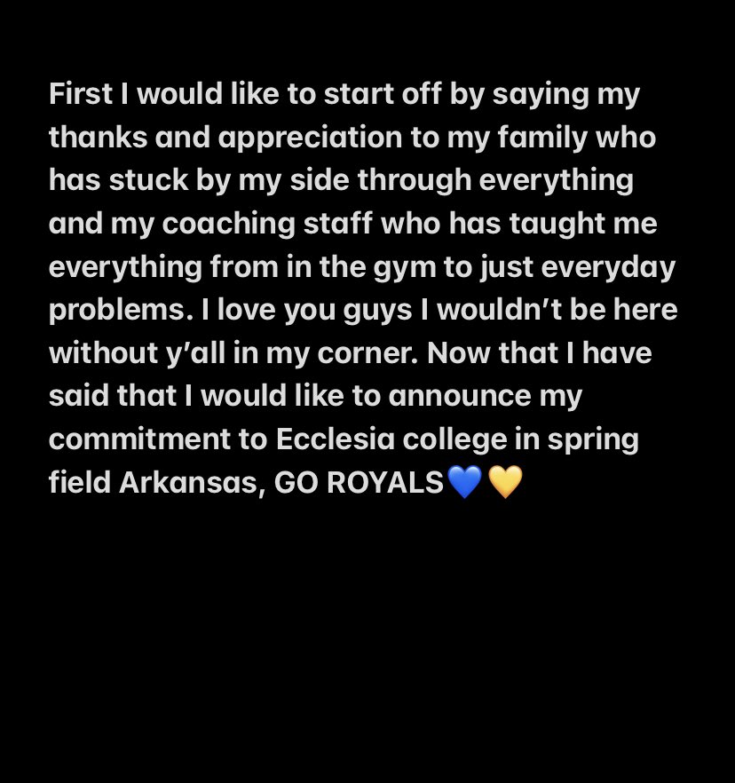 aneesahherrera1's tweet photo. #110%committed💛@ecclesiacollege https://t.co/CkAOg3VDhx