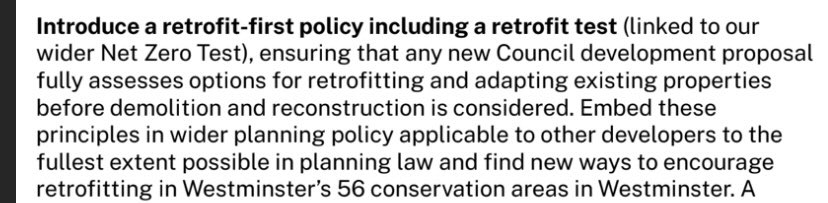 RyanJudeGreen's tweet image. At @wminsterlabour we couldn’t agree more! Refurb not demolish.

That’s why we set out our #RetrofitFirst policy in our green policy document back in Nov - expanded further in our recent manifesto!

@sohosocietyw1 and others can be confident Labour candidates are saying this.🌹