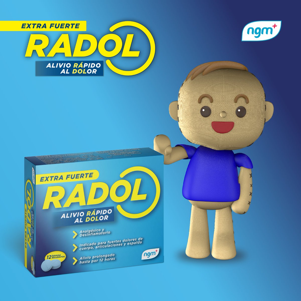 Ngm_sv's tweet photo. Cuando ¡Ayyyyyyy dolor! Hay #Radol. ¡Rápido alivio al dolor hasta por 12 horas! https://t.co/9fJ2UzI8HV