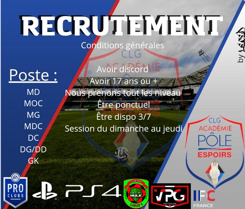 Merci de mp <a href="/TBFSinstro26/">TBF-Sinstro</a> si vous êtes intéressé 

@DevilsStructure 
<a href="/AcRossonere/">AcRossonere CLG</a> 
@FC_MartiguesCLG 
<a href="/MPLSMPLS4/">structure MPLS</a> 
@CLG_BOCA_ACY 
@_CityLifeGroup_