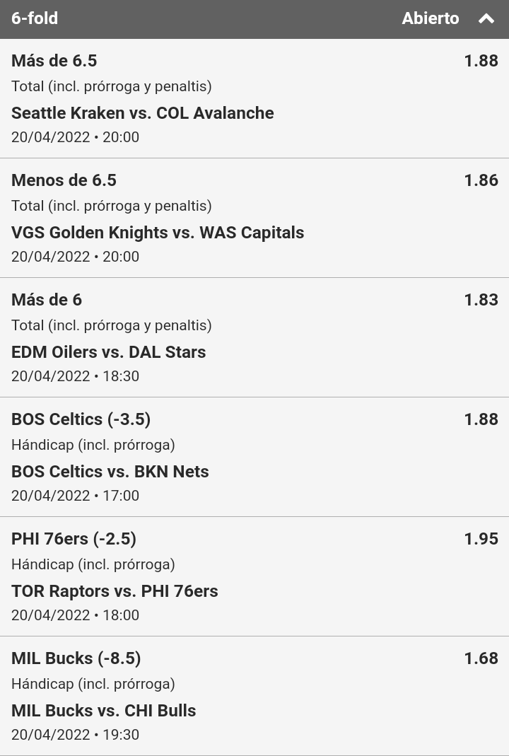 parleydatostt's tweet photo. Bomba NHL/NBA 20/04 https://t.co/kbyeWLzsGA