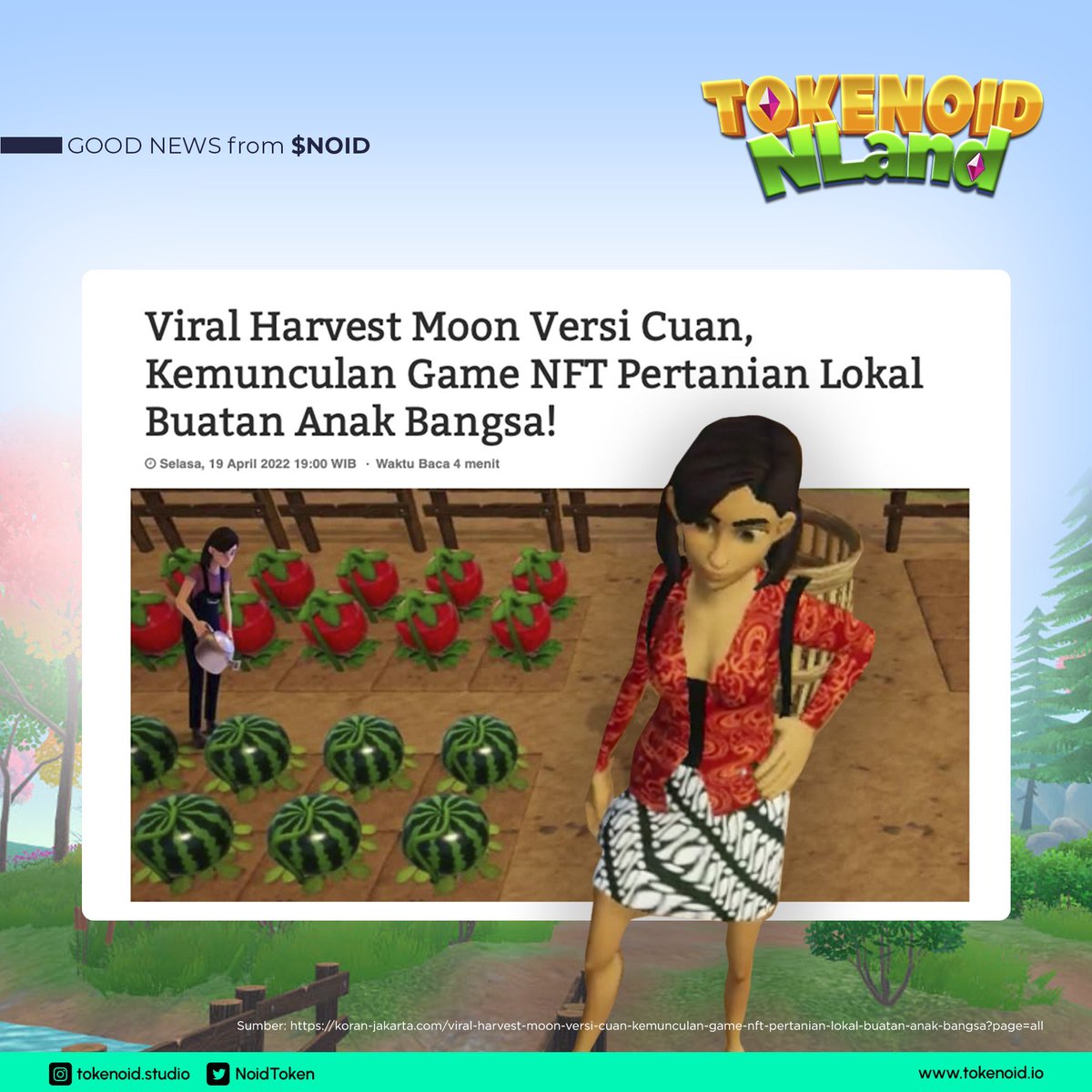 jagoanprofit's tweet photo. #JPnews NLand dari $NOID, Harvest Moon versi cuan!. @NoidToken https://t.co/gPlH0XKWRW