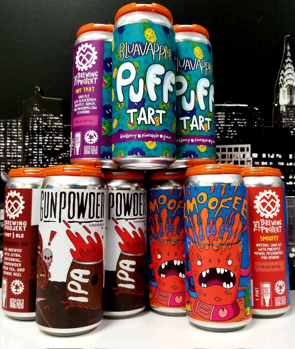CityViewLiquor's tweet photo. Fresh, fun, & new! Few arrivals from @brewingprojekt just in time for #WiBeerWednesday! #DrinkWisconsinBeer #WiscoCraft #FreshFrosties #NewBeerArrivals #SuperSlamWorthy #TimeForAColdOne #BeerOClock #LocalBeerScene https://t.co/hs5fSCQl88