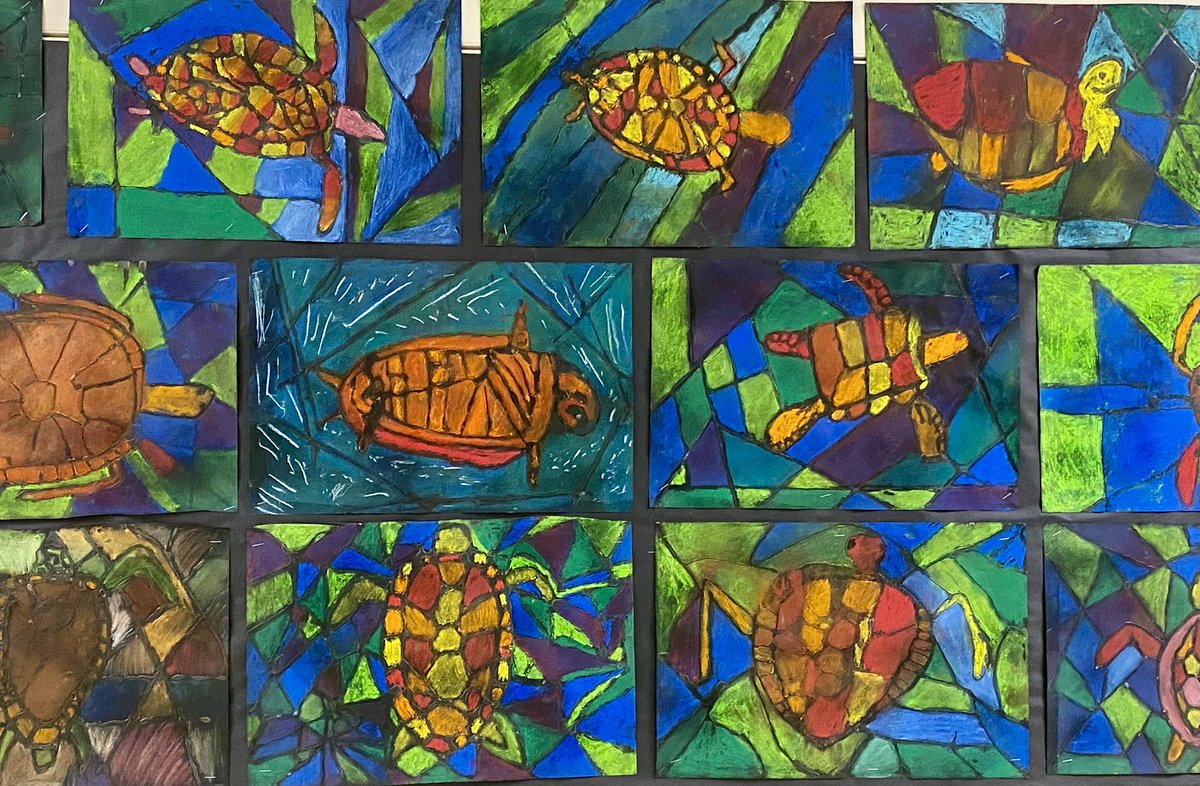 Third grade sea turtles turned out awesome!