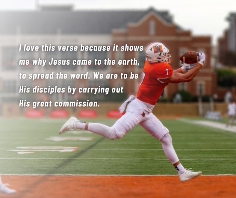 GS_AIA's tweet photo. Ethan Dirrim from Georgia Southern Football brings us the Word his week! He transferred from Mercer this semester. Ethan serves as an apprentice on our leadership team and we’re excited to see what the Lord does through him during his time at Southern! https://t.co/mejLwCNt1a