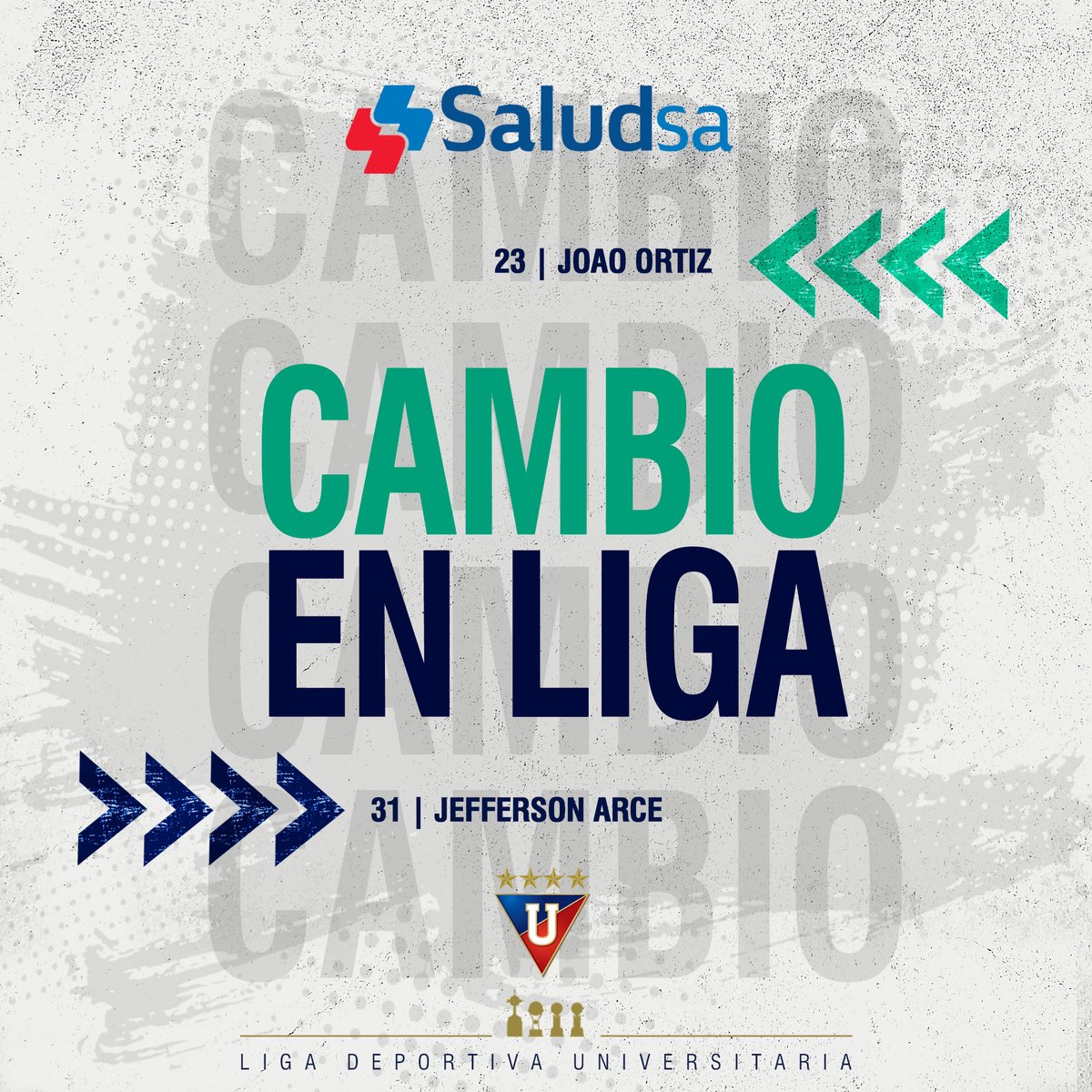 LDU_Oficial's tweet photo. 65' Cuarto cambio en LIGA

🆚  #OREvsLDU 2x0 https://t.co/uEDnTkPf5A