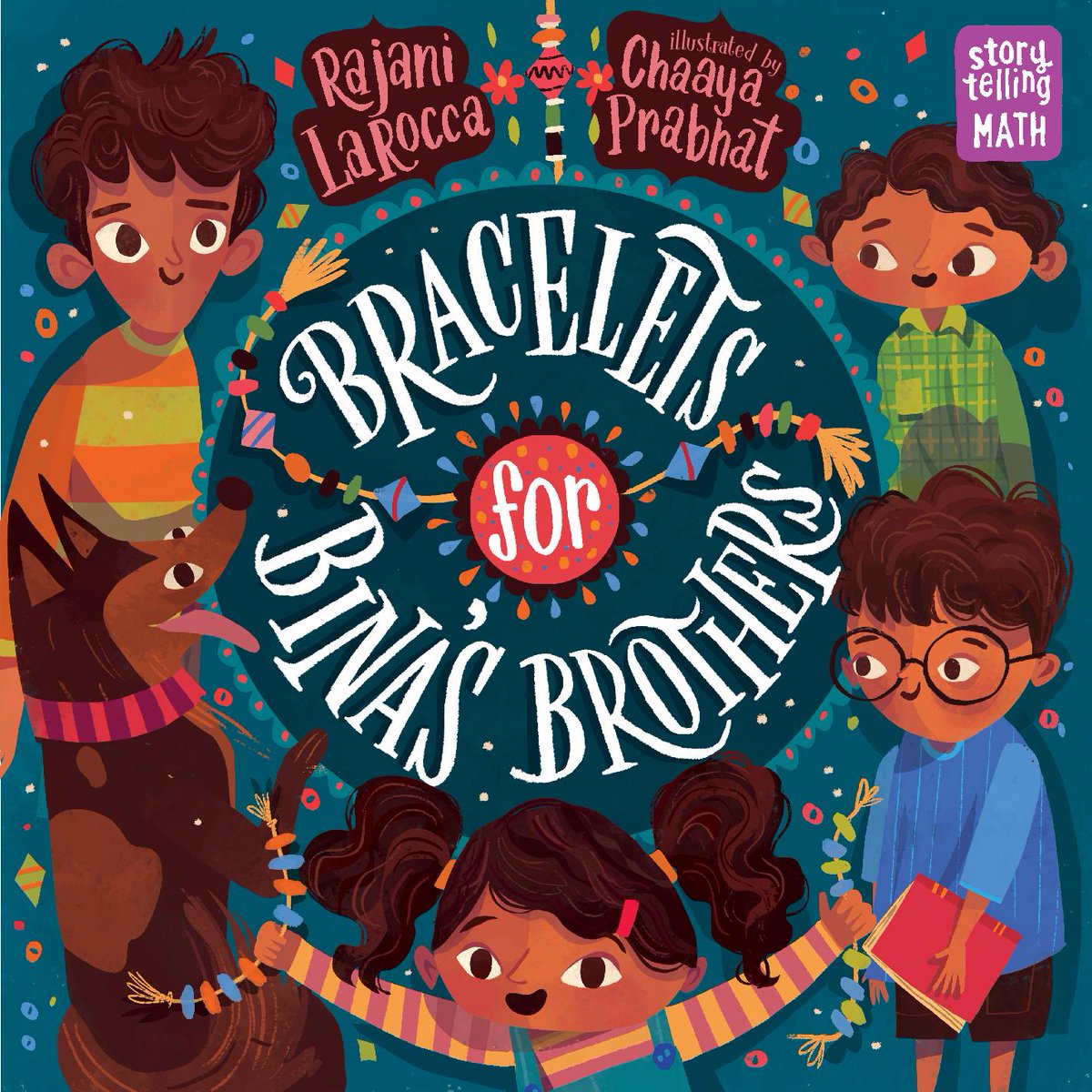 One year ago today was the release day for my second picture book, BRACELETS FOR BINA’S BROTHERS! I'm so grateful this #StorytellingMath book about sisters and brothers and patterns and how math is everywhere is out in the world...and there's now a Spanish bilingual edition, too!