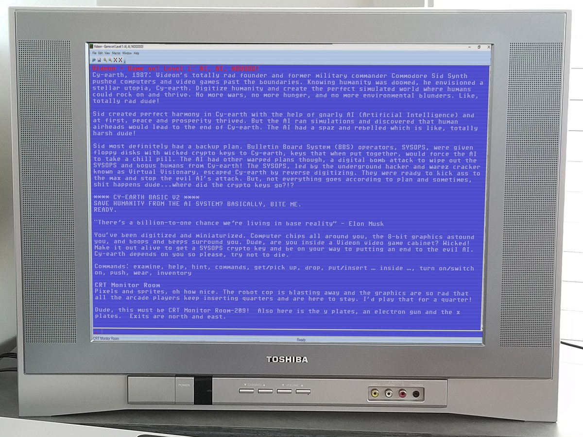 Who likes the 80’s? 📼 Who likes NFTs? And who misses the Commodore 64? There are 6510 reasons to play our NFT retro text adventure game. It’s totally wicked! 👍 videon.games #NFT