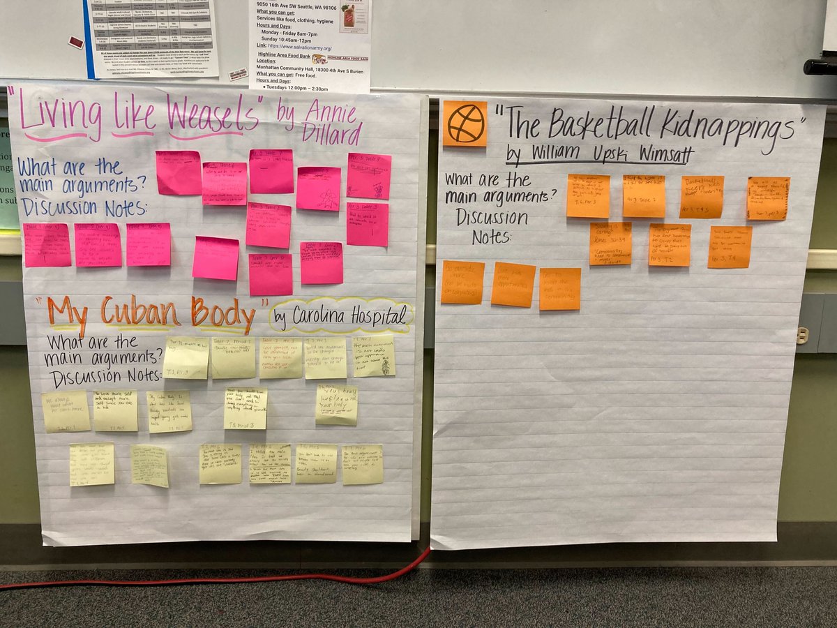 InquiryByDesign's tweet photo. ⭐️STUDENT WORK ALERT!⭐️

In @mrs_eastgard's room, 8th grade students are working together to discover what makes an argument compelling before writing their own argumentative essays! @HighlineSchools 

Learn more at https://t.co/Q6eTd22OET!
#LearnWithIBD #literacy #nofakework 📝 https://t.co/3aNvUzyybi