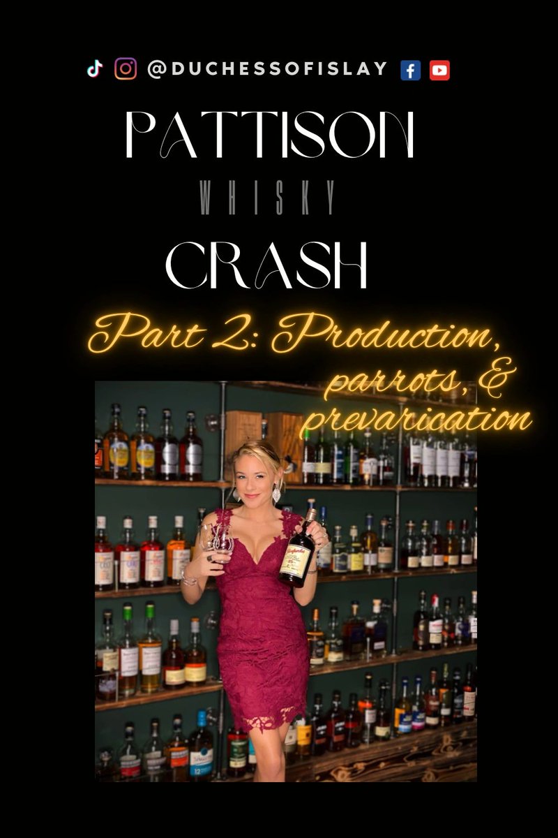 DuchessofIslay's tweet image. The Pattison Whisky Crash - Part 2
The brothers rise to fame with outlandish marketing strategies and a lavish lifestyle. As demand for whisky drops, so does their credit. 

duchessofislay.com/the-whisky/f/t…

#scotch #scotchwhisky #whisky #singlemaltscotch #blendedwhisky #whiskey