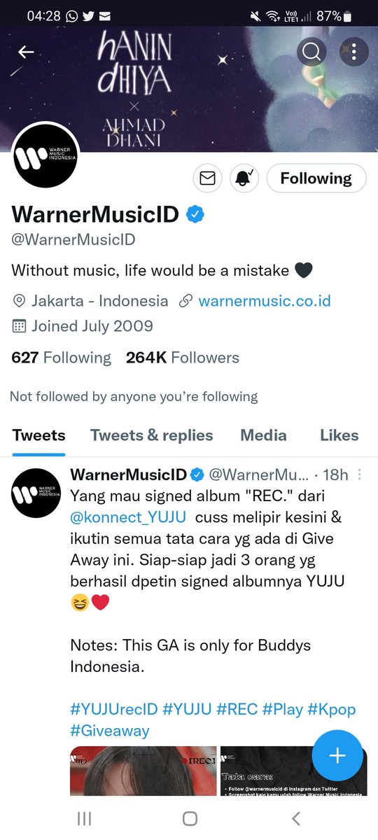 WillyAlicaLiman's tweet photo. @WarnerMusicID @konnect_YUJU Lagu favorite aku dari album "REC" adalah Play dan The Killa ♥️

Alasannya karena lagu enjoyable banget untuk disetel pada saat lagi kerja kemudian lagunya itu membantu melepas rindu aku sbg Buddy dgn mendengarkan kembali suara lembut dari Yuju... senang sekali ♥️♥️♥️

#YujuRecID https://t.co/uRQuzktETc
