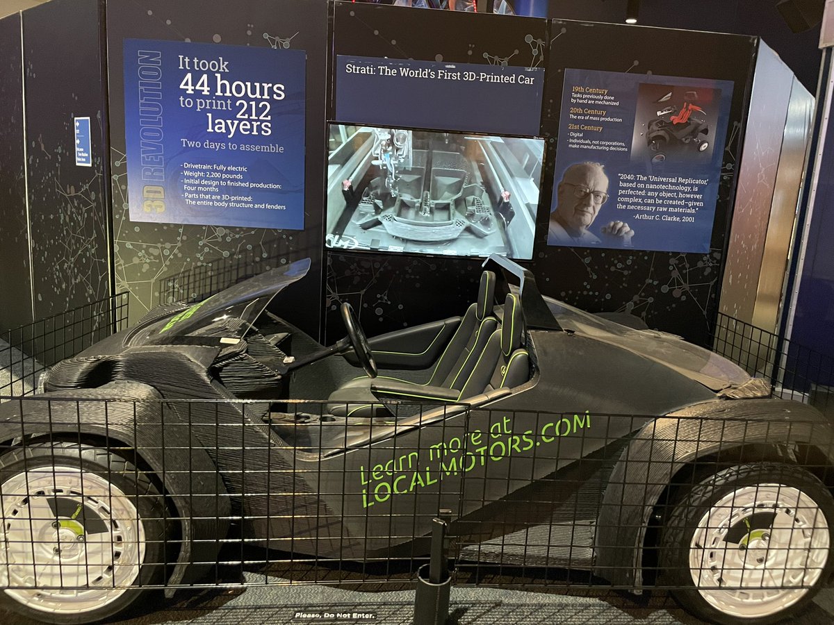 We started our day with a visit to <a href="/SpaceCenterHou/">Space Center Houston</a> ! We saw lots of cool history and artifacts! And an old 3D printed friend from Knoxville! #morethanrobots