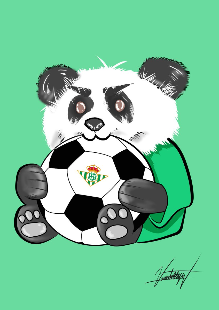 Mekolavinn's tweet photo. Un dibujo rápido, pero lo he disfrutado muchísimo. Aunque desde hace poco siento los colores, celebro cada jugada con mis compañeros como un aficionado de toda la vida. Espero poder ver a @BorjaIglesias9 hacer en la final lo que sabe hacer, pura magia con el balón 🐼✨ https://t.co/CJrjelPq6v