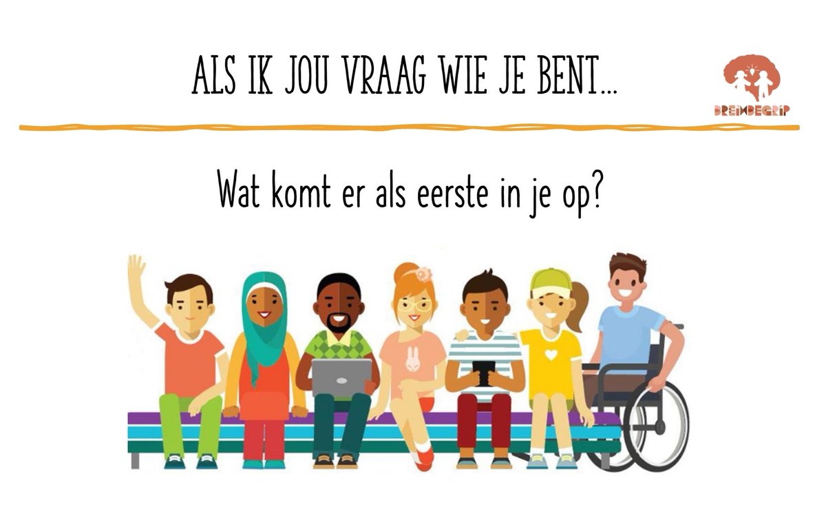 De vraag die ik vaker stel als ik een kennisbijeenkomst geef bij <a href="/KomKids/">KomKids Kinderopvang</a> :Wie ben jij? Vooral dat je maar één ding 'mag' kiezen, kan het complexer worden voor je brein. 
#probeerditookmetkinderen #kinderopvang #betrokkenheid #komkidseducatie #verdieping
#samenbinden <a href="/Breinbegrip/">Breinbegrip</a>