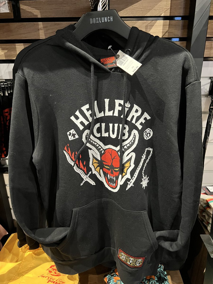 FurmansForce's tweet image. Found #StrangerThings4 #StrangerThingsMerch at our local @BoxLunchGifts in WV and yes, I picked up the #HellfireClub hoodie as a birthday gift for myself
