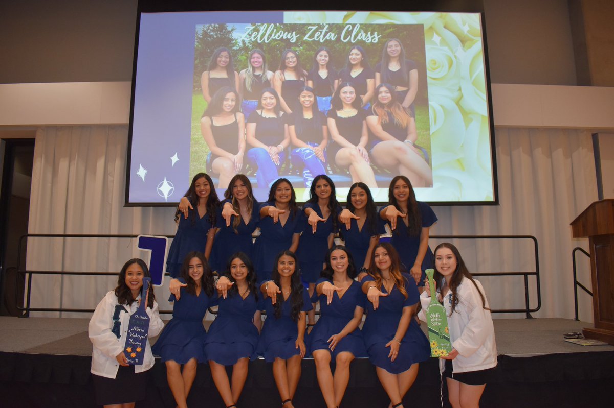 ☆ SPRING 2022 - ZEALOUS ZETAS ☆

The Alpha Epsilon Chapter of Gamma Alpha Omega would like to formally present to you our 11 new sisters 🤩🤩