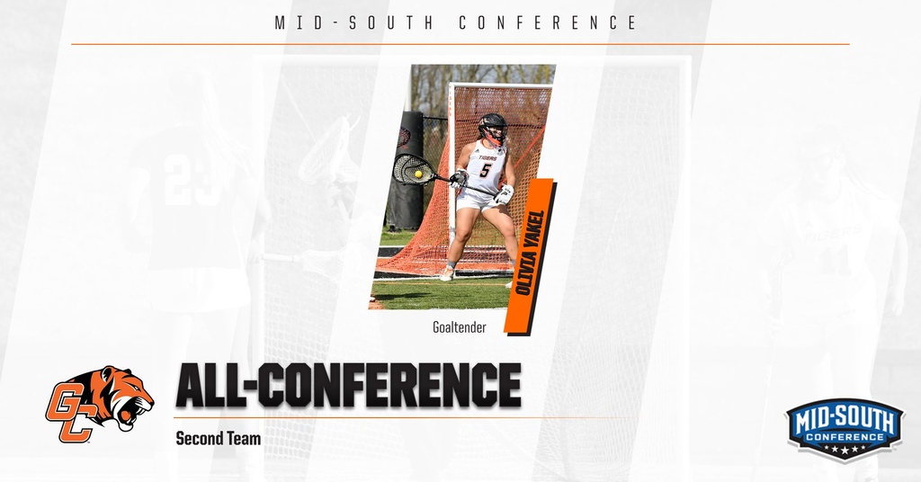Georgetown_lax's tweet photo. Congrats to Junior Goaltender Olivia Yakel for being named Mid-South Conference Second Team All-Conference!! https://t.co/c2PgrgDDFj
