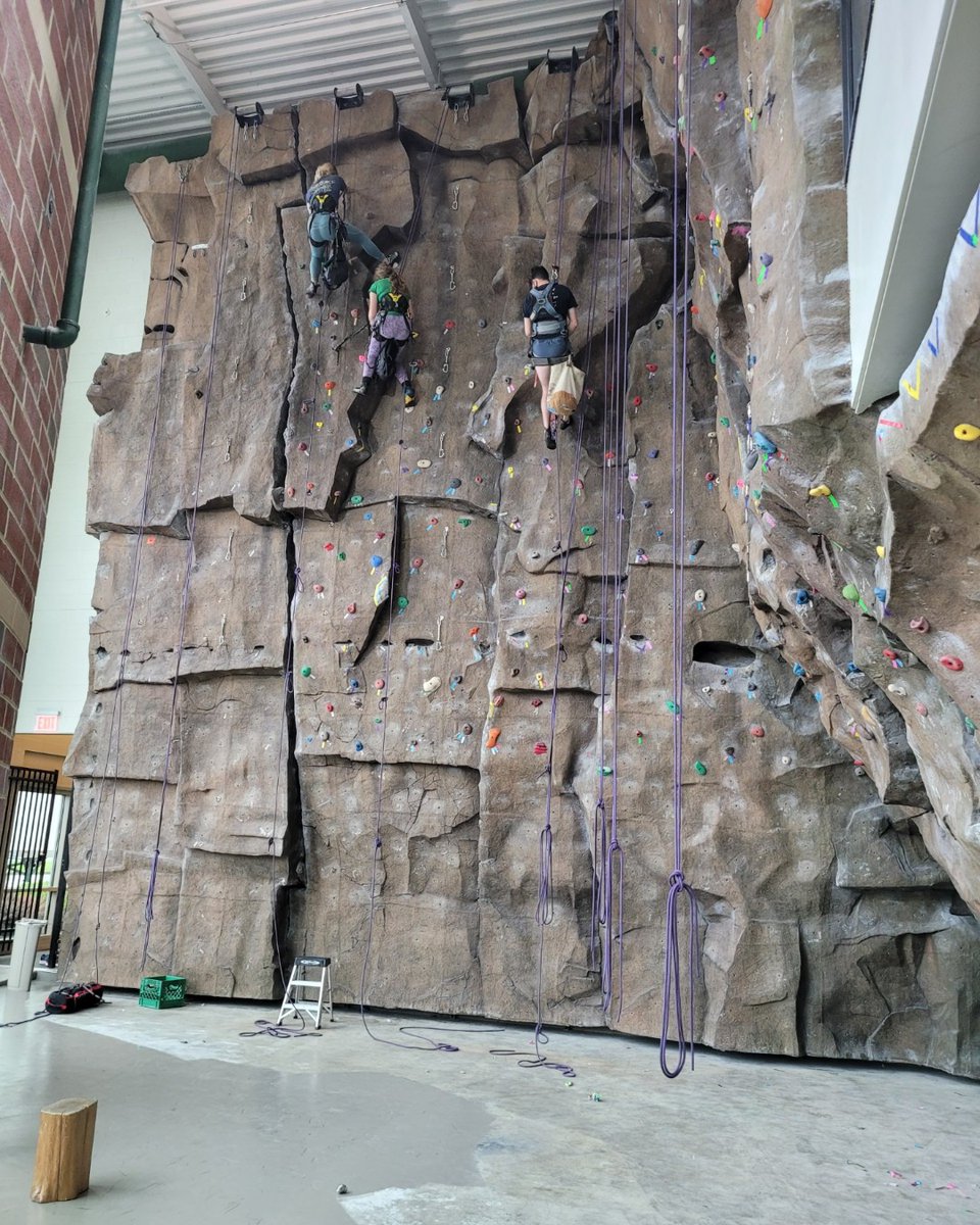 Happy #WallWednesday! The Rec is stoked for all-new routes at the wall after shutdown week!