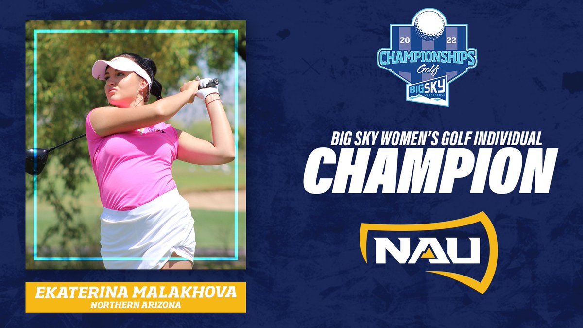 5-UNDER for the WIN‼️

<a href="/katerinaam11/">Ekaterina Malakhova</a> outpaces the field and becomes <a href="/NAUGolf/">NAU Golf</a>’s first medalist since 2017! 👏 

#ExperienceElevated