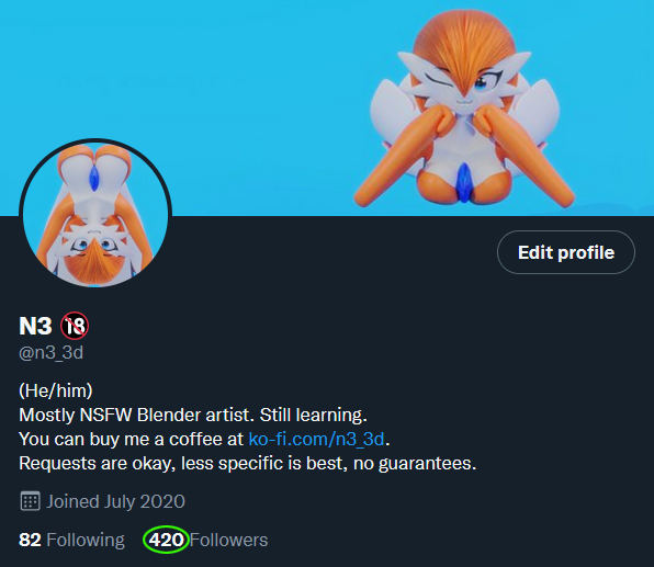n3_3d's tweet photo. (Accidentally deleted the original, sorry for the repost.)
🌿🍈🍈👤🟩📦👄🌮🌻🍈🍈

Solar Flare and Green Shadow models by @willow_void.

Plant girls for 4/20. 🌿🚬
(Also 420 followers. 😎) https://t.co/9ve7iLCLcg