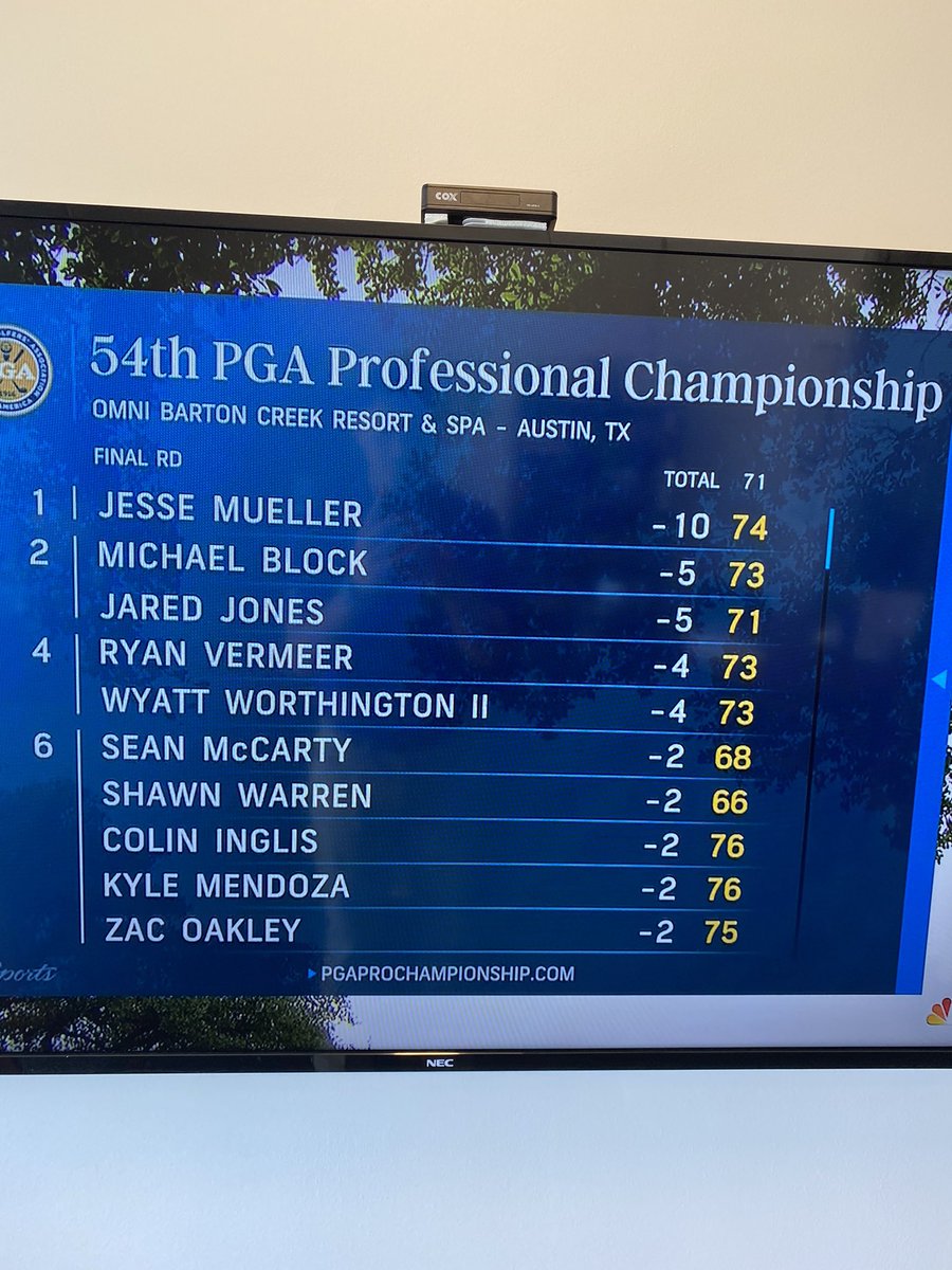 Congrats to GCU’s own Jesse Mueller on winning the PGA Professional Championship! Won by 5 strokes! Next stop, <a href="/PGAChampionship/">PGA Championship</a> ! #LopesUp