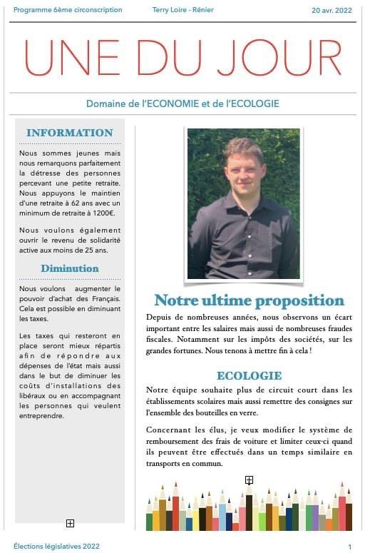 terrygolle's tweet photo. Mon programme concernant l’écologie et l’économie. 

Tu souhaites t’engager auprès de moi, contacte moi au 0749747422.

#circo6206 #legislatives2022 #candidat #pasdecalais https://t.co/7DOm2wgb98