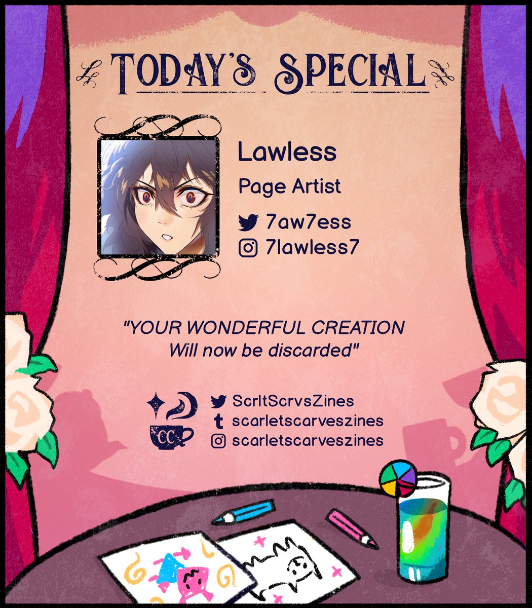 Color Cafe: Deltarune Coloring Book Fanzine tweet media