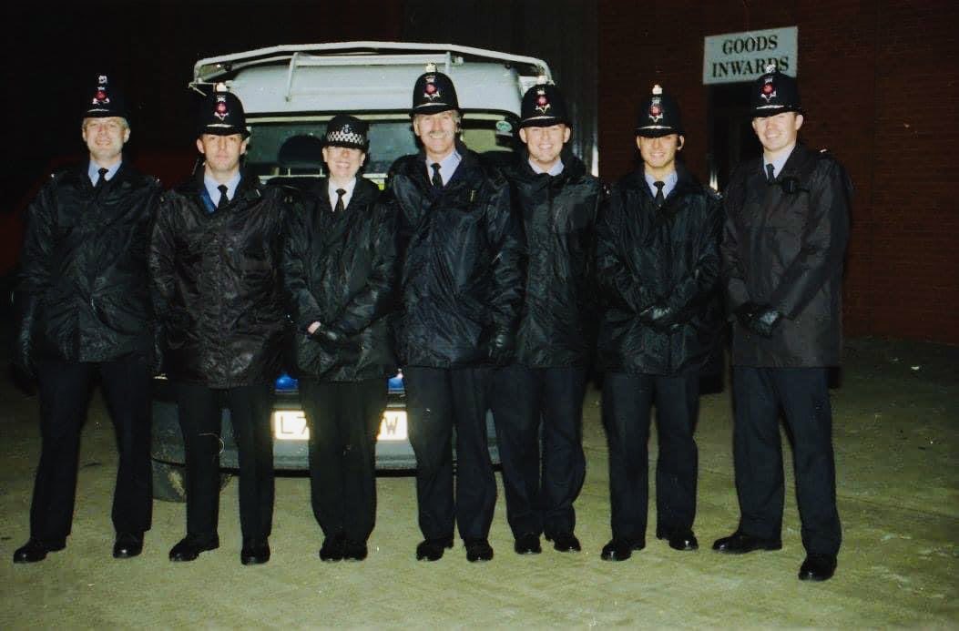 Those moments when you get a blast from the past! Here is a picture from my days as a paid officer - it may have been a visit to Elland Road in the 1990s - but they were a great team to work with! #memories #police #whatPPE?