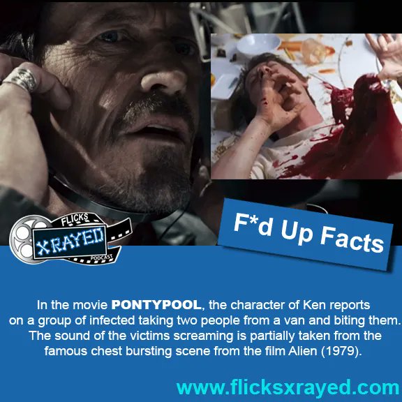 FlicksXRayed's tweet photo. One of the sound effects used in Pontypool is the clip of the chest burster scene in the original Alien Movie
Listen Here: https://t.co/5L3a8bAdC8
#FilmTwitter #CanadianPodcast #YYCPodFam https://t.co/6mwMjhxfBh