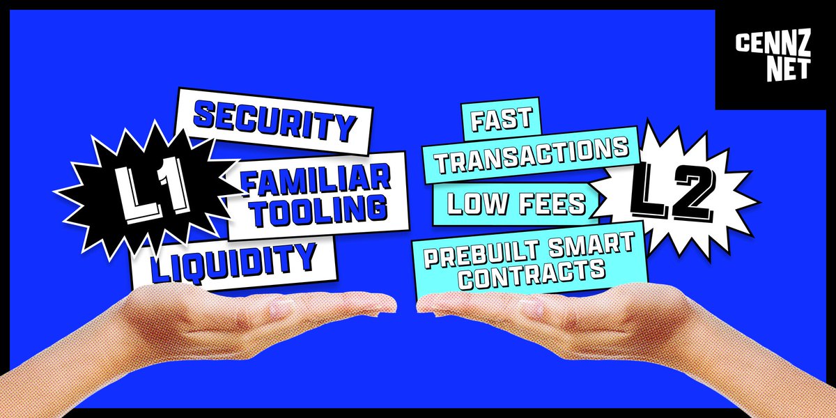 The future is cross-chain.

High-value asset security and familiar tooling of #Ethereum, combined with low fees and out of the box run time modules of #CENNZnet makes for a killer #DApp 🔥

Take the best of both worlds and power up your DApp – cennz.net/knowledge-hub/…