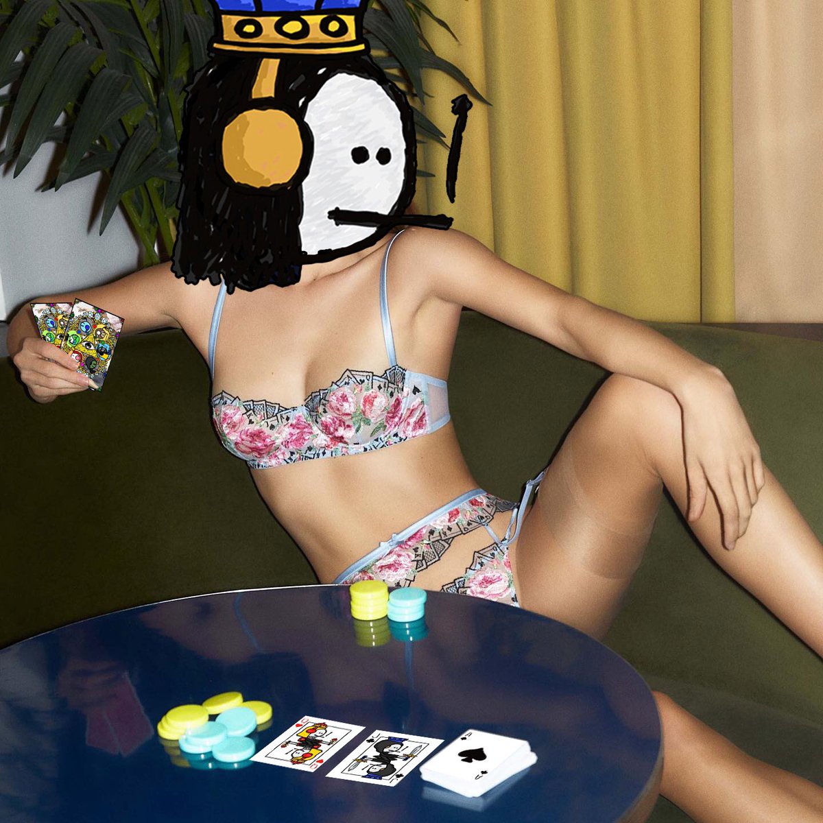 The next best thing about gambling and winning is gambling and losing 😉♦️♠️♥️♣️ 
#Mfer cards are here to make more fun in #NFT 
Late night game 4:20 
MINT 🔗mferscards.com