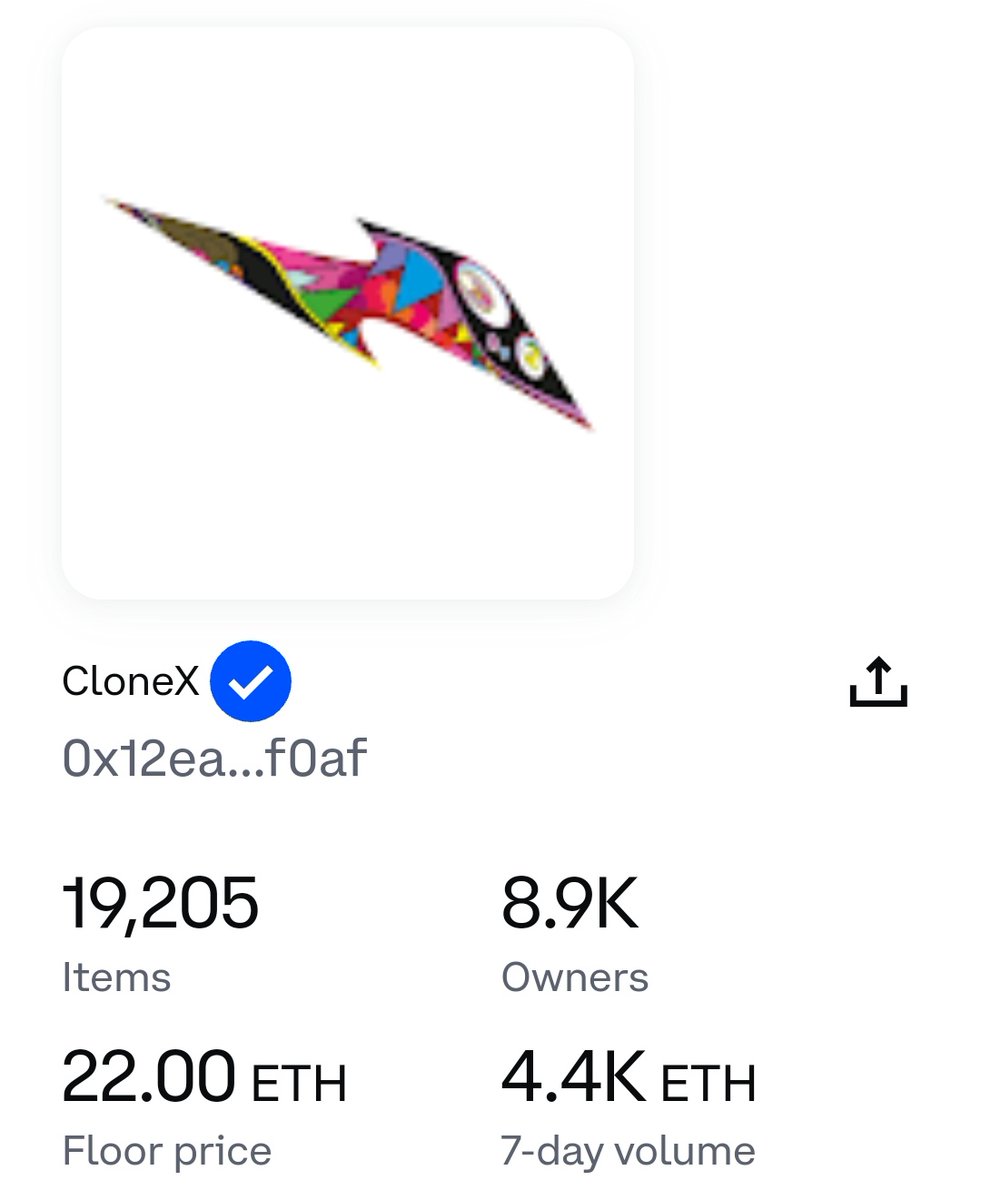 ibitcoinist's tweet photo. #CloneX and #MNLTH floor prices on @Coinbase_NFT 😯 https://t.co/wrsvDRg2XO